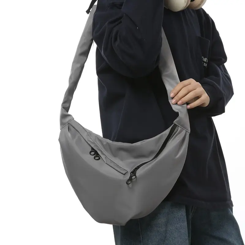 Men's Crossbody Bag Japanese Casual Sports Dumpling Bag Women's Canvas Shoulder Bag Fashionable Brand Men's Satchel luggage and leather goods - Image 3