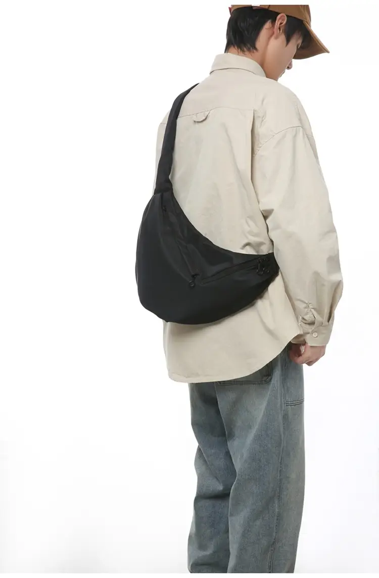 Men's Crossbody Bag Japanese Casual Sports Dumpling Bag Women's Canvas Shoulder Bag Fashionable Brand Men's Satchel luggage and leather goods — feature 13