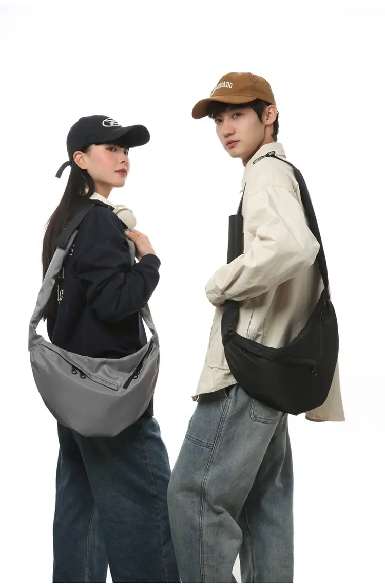 Men's Crossbody Bag Japanese Casual Sports Dumpling Bag Women's Canvas Shoulder Bag Fashionable Brand Men's Satchel luggage and leather goods — feature 14