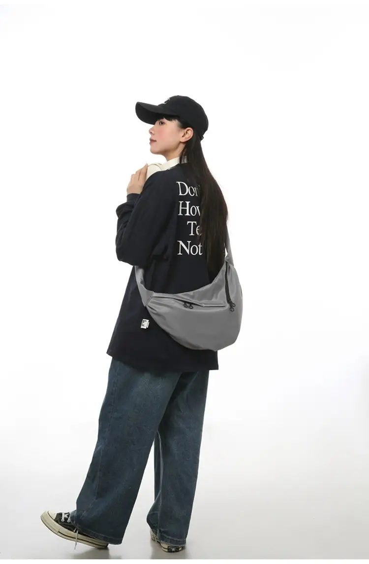 Men's Crossbody Bag Japanese Casual Sports Dumpling Bag Women's Canvas Shoulder Bag Fashionable Brand Men's Satchel luggage and leather goods — feature 19