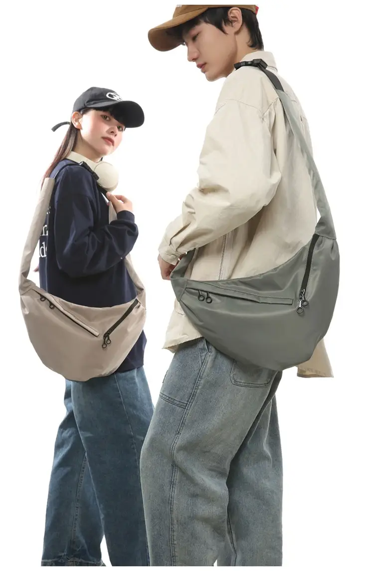 Men's Crossbody Bag Japanese Casual Sports Dumpling Bag Women's Canvas Shoulder Bag Fashionable Brand Men's Satchel luggage and leather goods — feature 21