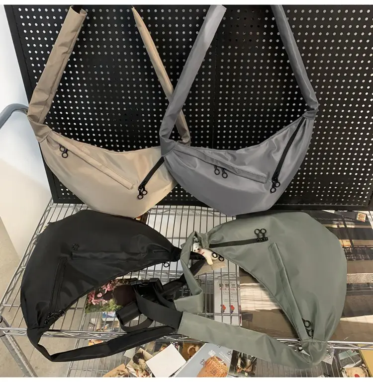 Men's Crossbody Bag Japanese Casual Sports Dumpling Bag Women's Canvas Shoulder Bag Fashionable Brand Men's Satchel luggage and leather goods — feature 28