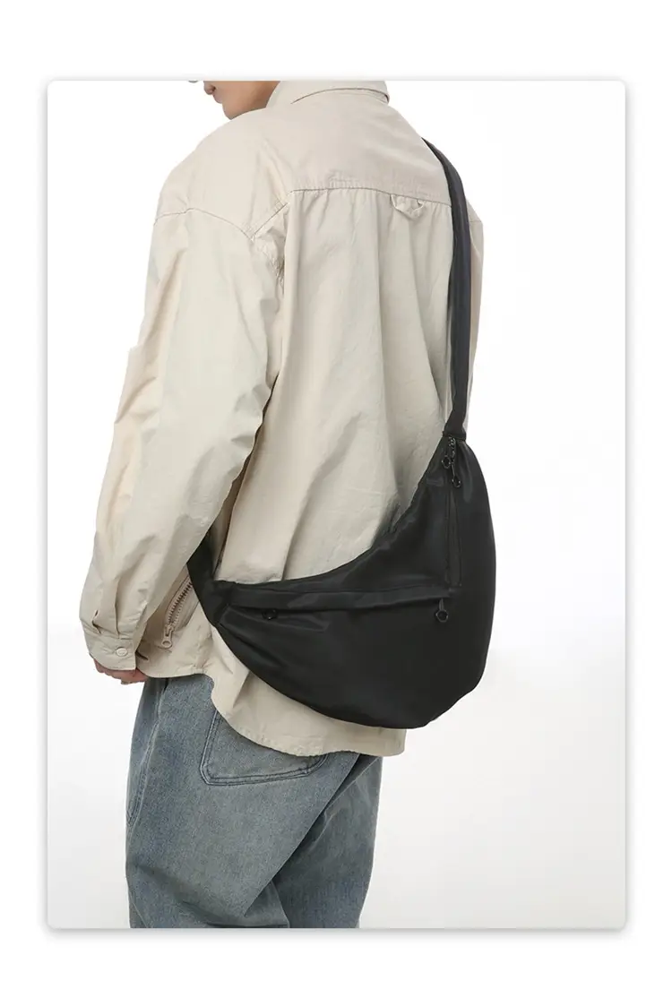 Men's Crossbody Bag Japanese Casual Sports Dumpling Bag Women's Canvas Shoulder Bag Fashionable Brand Men's Satchel luggage and leather goods — feature 9
