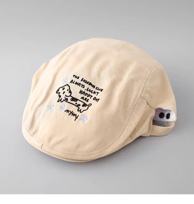 Men Women Cartoon Print Sun Hat Light Purple Spring Summer