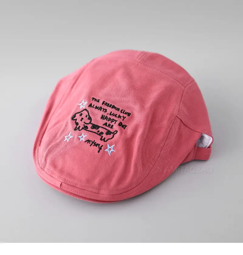 Men Women Cartoon Print Sun Hat Light Purple Spring Summer