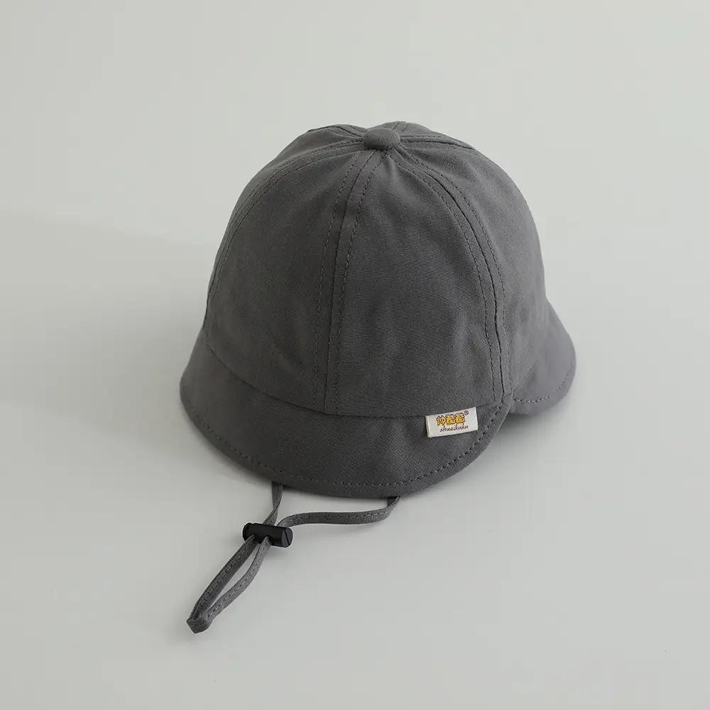 Baby's Cotton Fisherman's Hat Beige Spring Autumn - Image 4