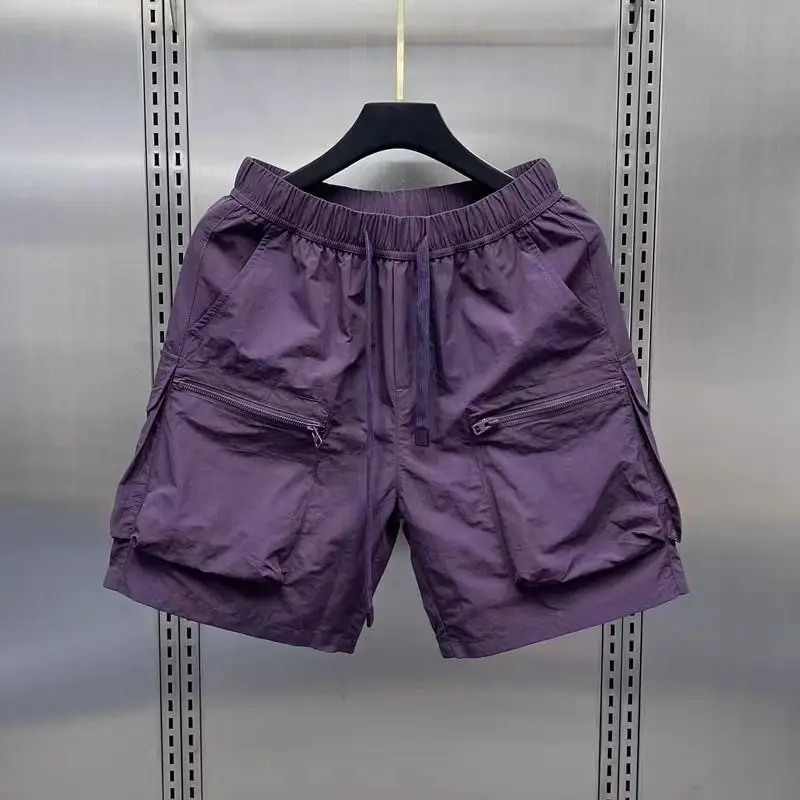 Purple Thin Summer Shorts for Men — feature 9