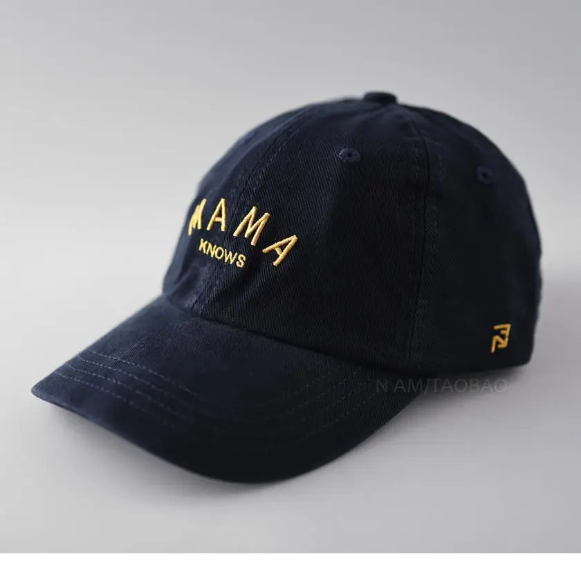 Women Navy Blue Letter Embroidered Baseball Cap - Image 11