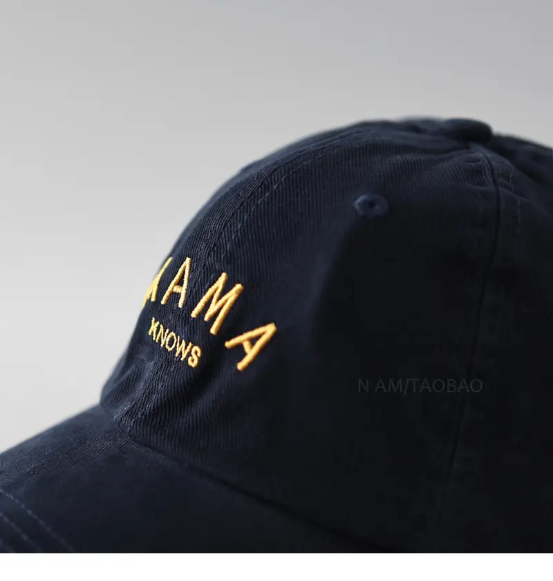 Women Navy Blue Letter Embroidered Baseball Cap — feature 7