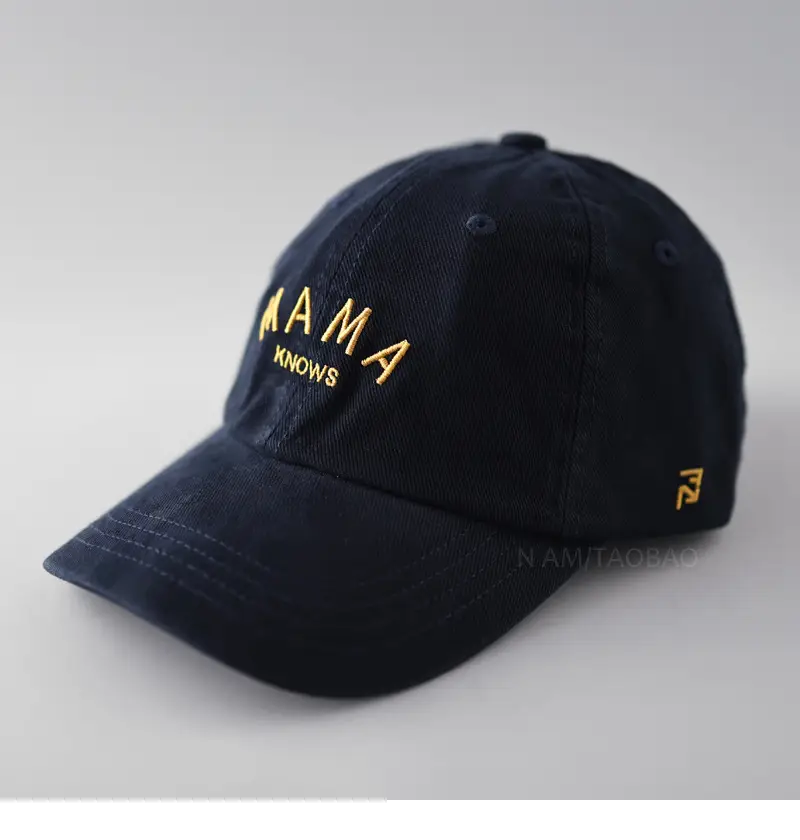 Women Navy Blue Letter Embroidered Baseball Cap - Image 4
