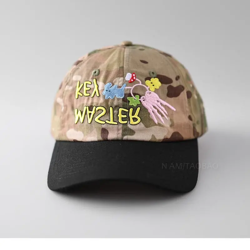 Korean Cartoon Camo Cap Women Fun Cute - Image 3