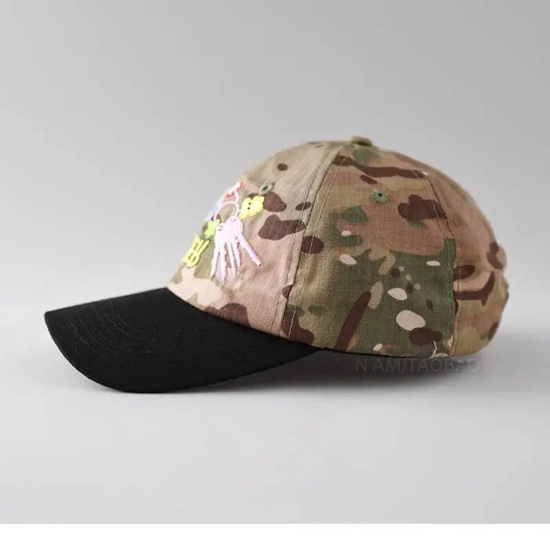 Korean Cartoon Camo Cap Women Fun Cute - Image 6