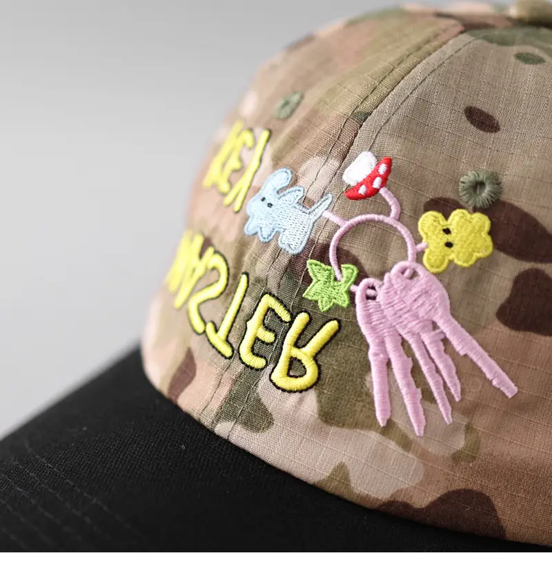 Korean Cartoon Camo Cap Women Fun Cute — feature 5