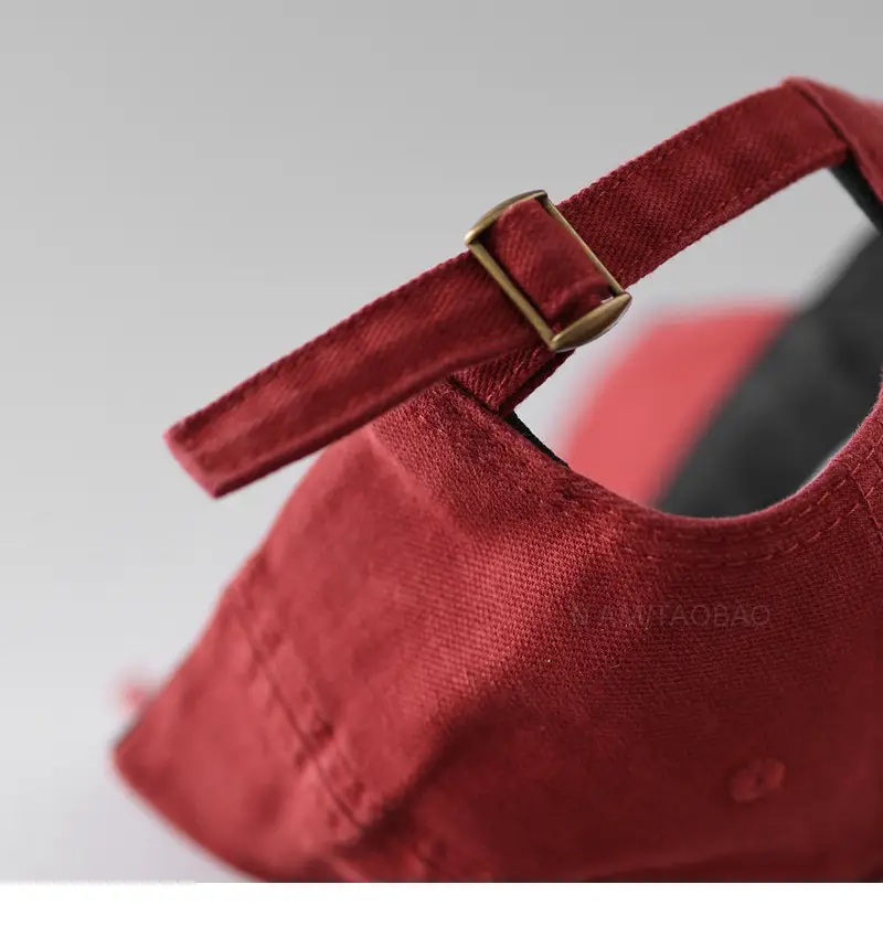 Ankora Red Korean Baseball Cap for Men Women — feature 10