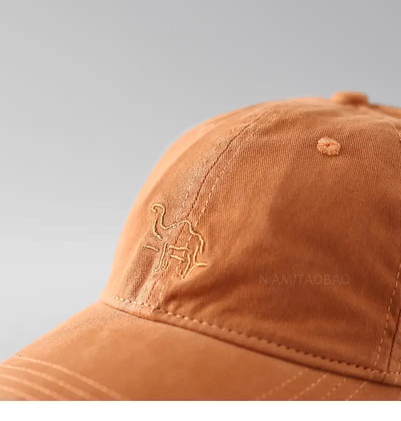 Pink Embroidered Baseball Cap for Men Women Casual Sunshade — feature 9