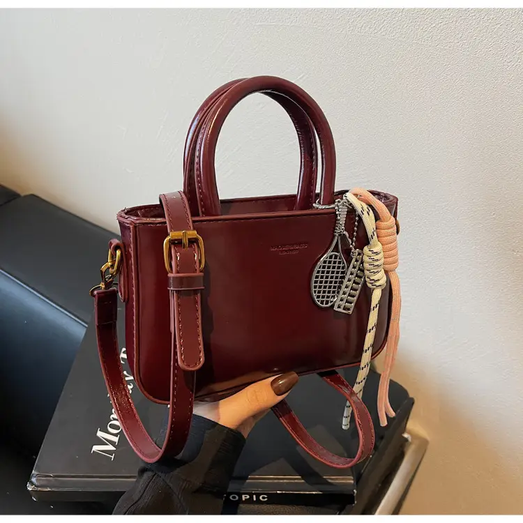 Pink Peshawari Women's Shoulder Bag with Feather Tassel — feature 22