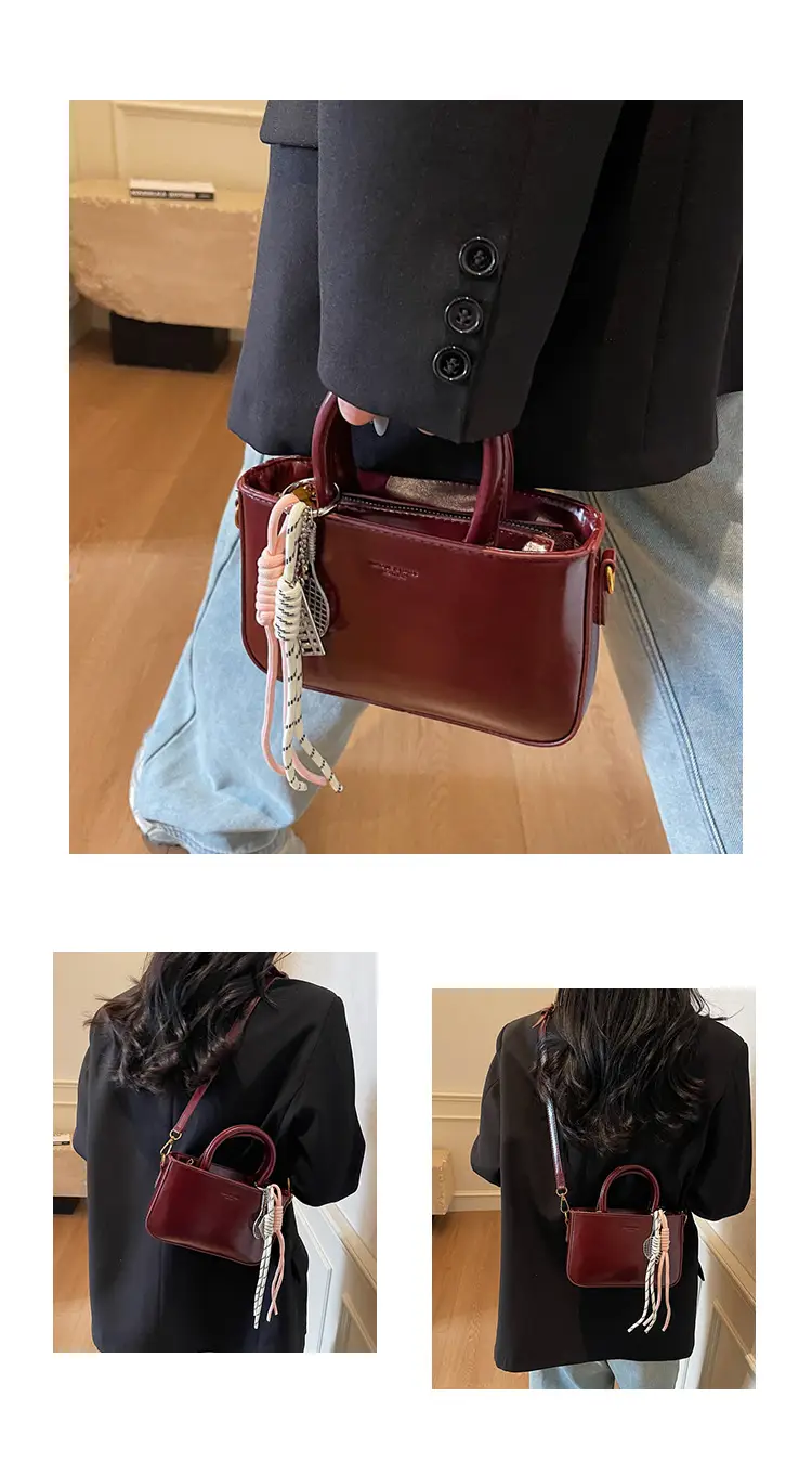 Pink Peshawari Women's Shoulder Bag with Feather Tassel — feature 9