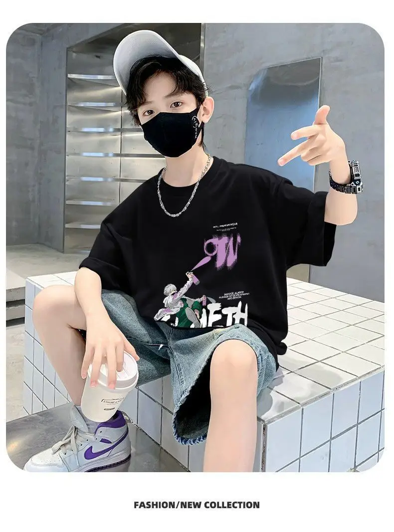 Boy Cotton Graphic T-Shirt White Summer Wear — feature 10