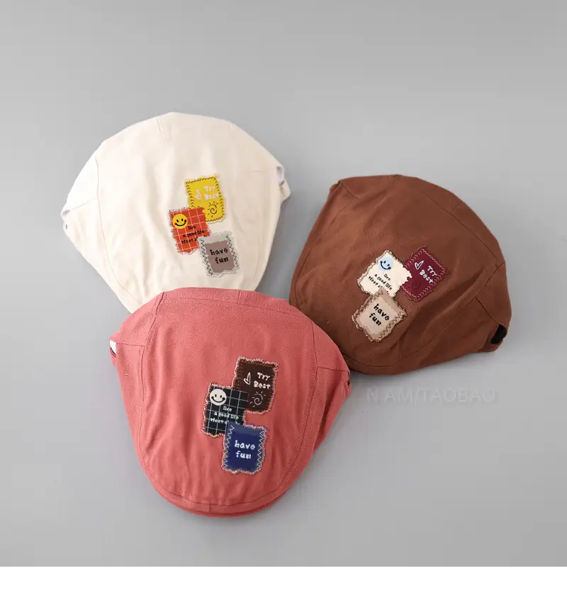 White Letter Embroidered Cap for Men Women Sunshade — feature 10