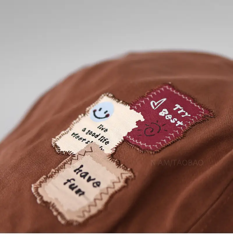 White Letter Embroidered Cap for Men Women Sunshade — feature 12