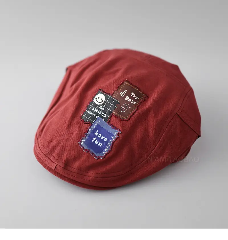 White Letter Embroidered Cap for Men Women Sunshade