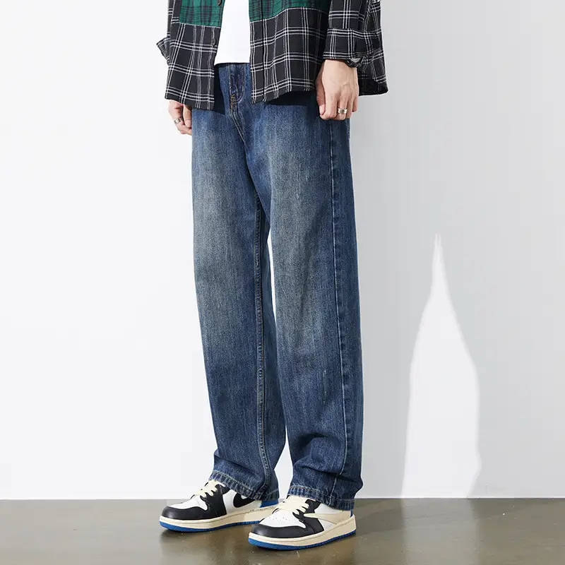 Men's Dark Blue Tapered Jeans Autumn 2025
