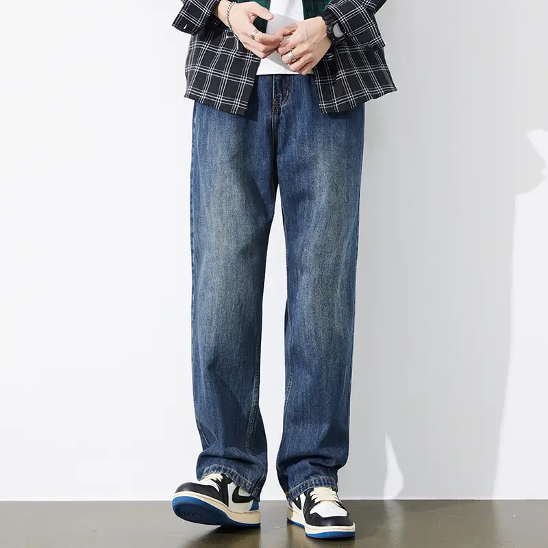 Men's Dark Blue Tapered Jeans Autumn 2025