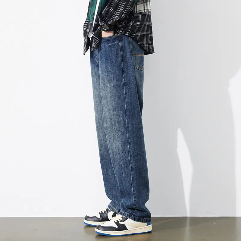 Men's Dark Blue Tapered Jeans Autumn 2025