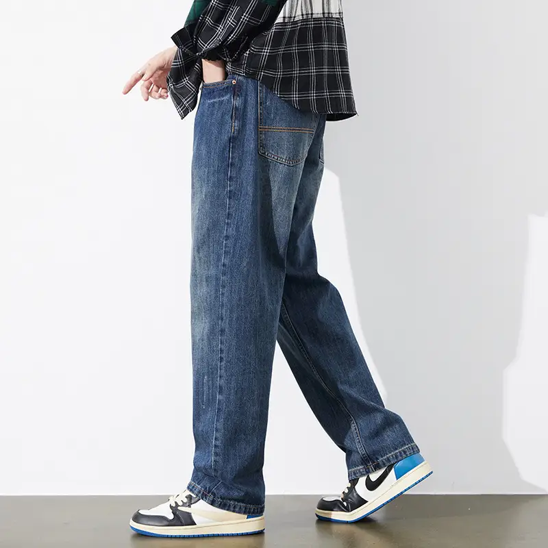 Men's Dark Blue Tapered Jeans Autumn 2025