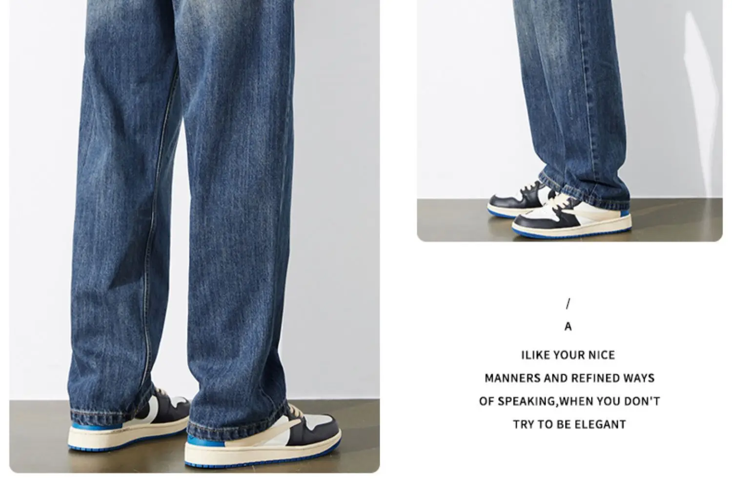 Men's Dark Blue Tapered Jeans Autumn 2025 — feature 11