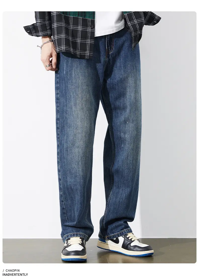 Men's Dark Blue Tapered Jeans Autumn 2025 — feature 12
