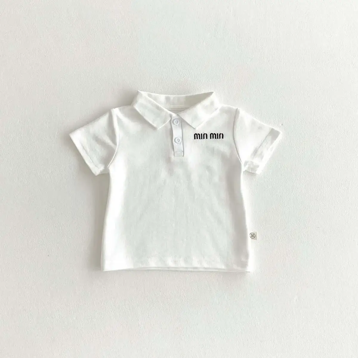 Summer Boys Korean Polo Shirt White Blue Red — feature 12