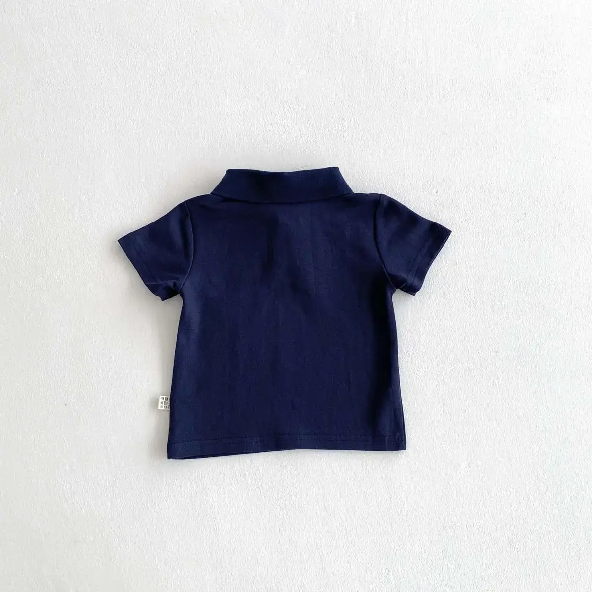 Summer Boys Korean Polo Shirt White Blue Red — feature 17