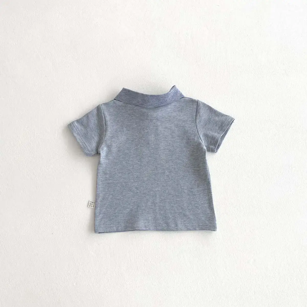 Summer Boys Korean Polo Shirt White Blue Red — feature 19