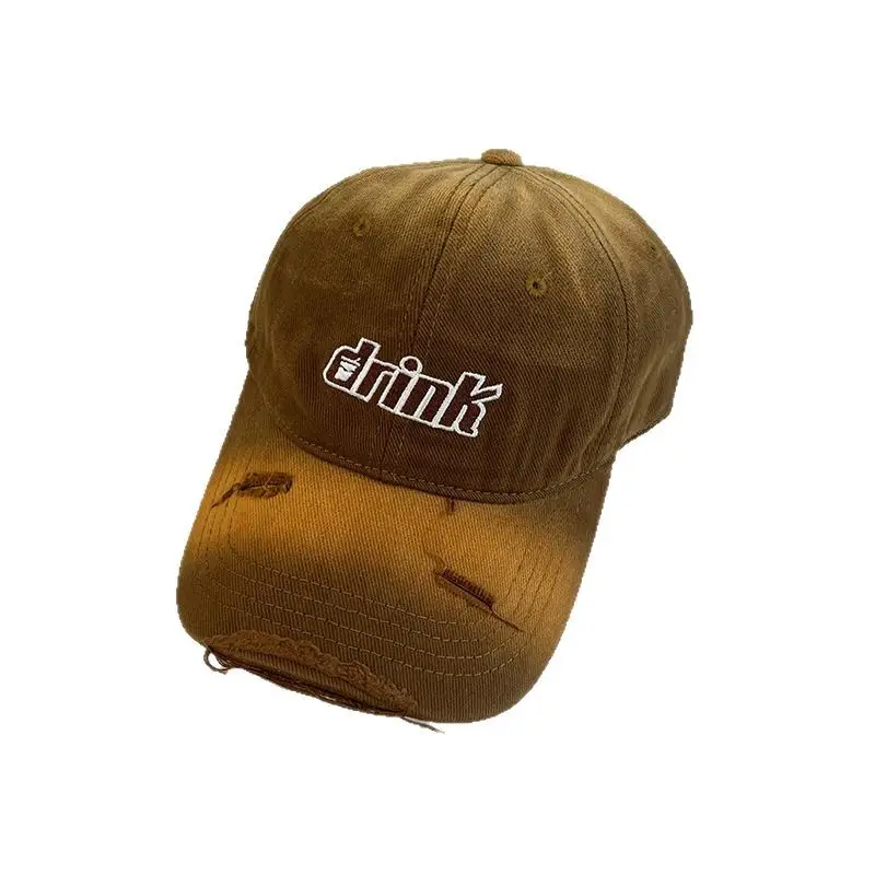Gradual Ripped Baseball Cap Men Women All Match Outdoor Sunscreen Cap Spring Summer Korean Style Face Shown Small Cap - Image 7