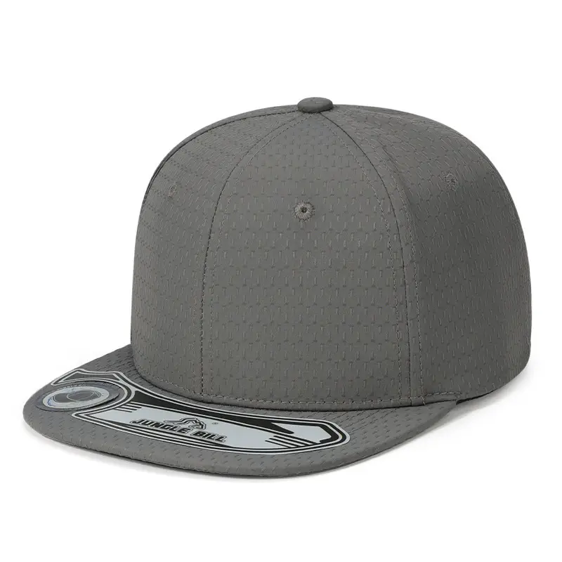 White Hard Top Baseball Cap with Embroidered Brand Label - Image 2