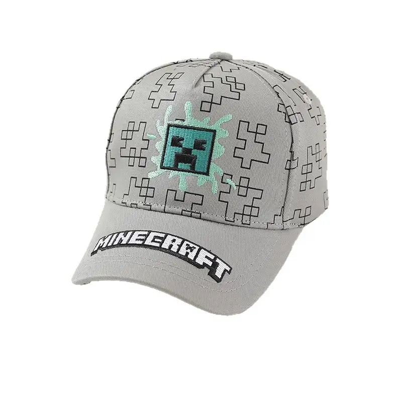 Minecraft Creeper Baseball Cap Black with Curved Brim - Image 7