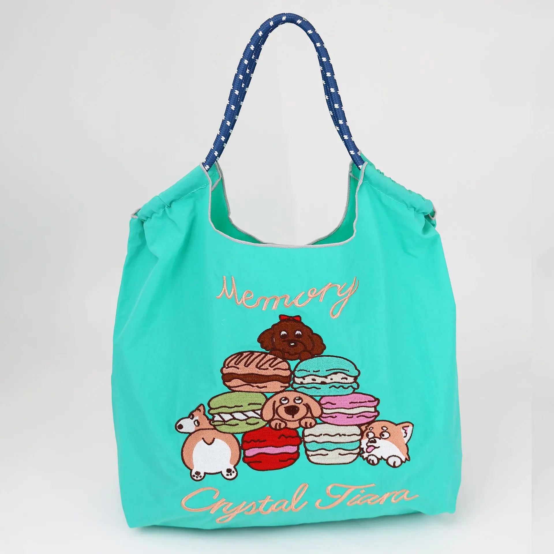 Embroidered Blue Bunny Bag for Women - Image 15