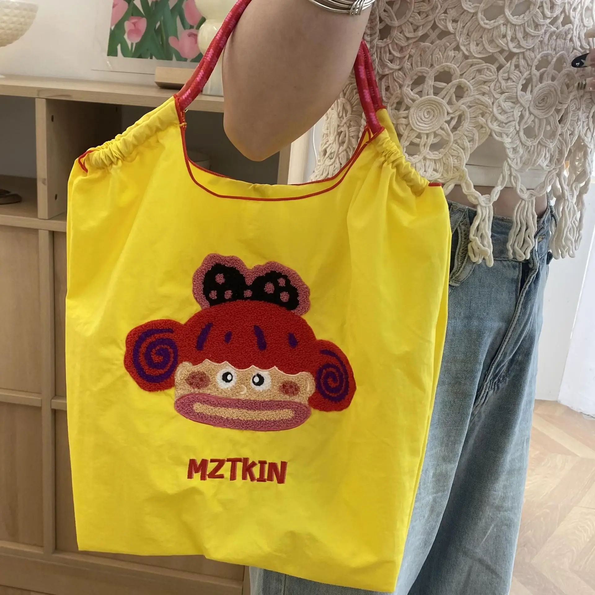 Embroidered Blue Bunny Bag for Women - Image 20