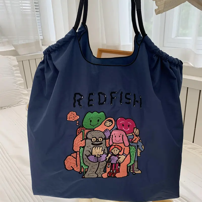 Embroidered Blue Bunny Bag for Women - Image 27