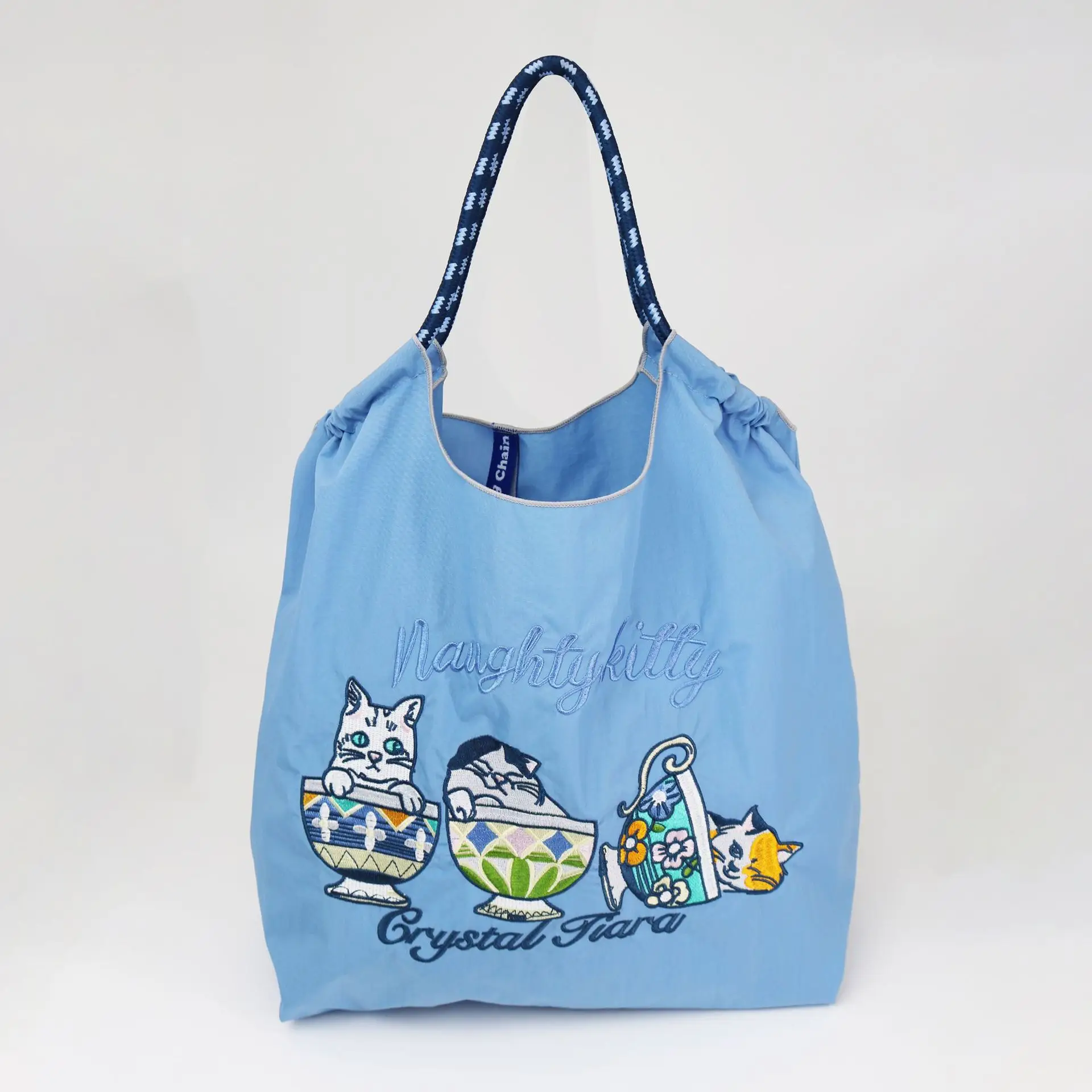 Embroidered Blue Bunny Bag for Women - Image 30
