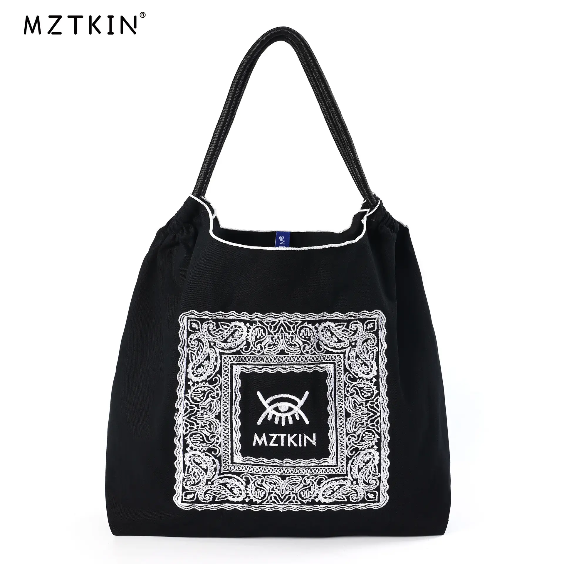 Embroidered Blue Bunny Bag for Women - Image 40