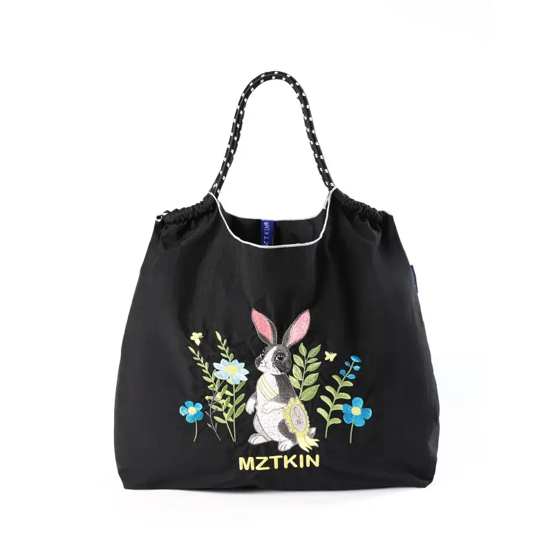 Embroidered Blue Bunny Bag for Women - Image 54