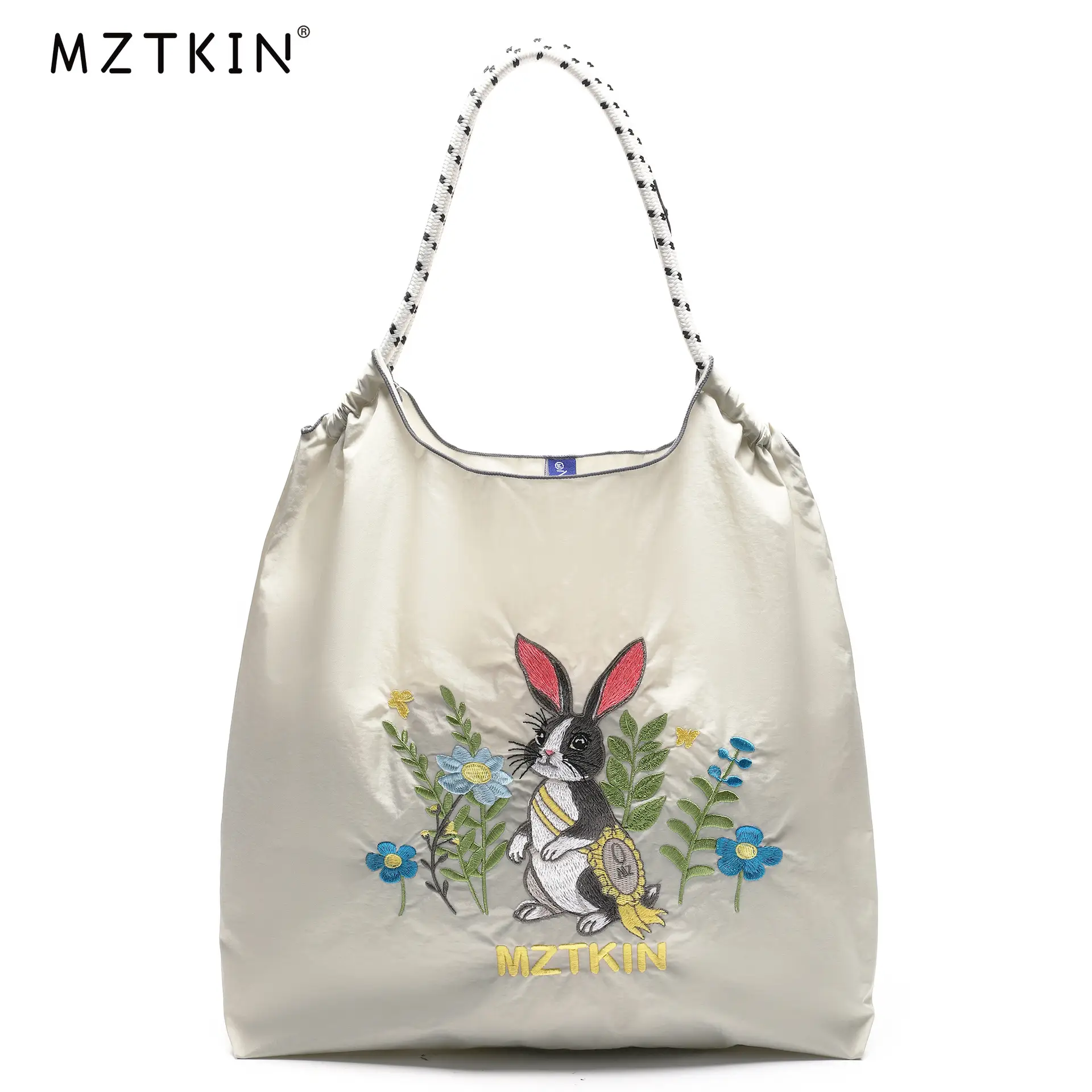 Embroidered Blue Bunny Bag for Women - Image 56