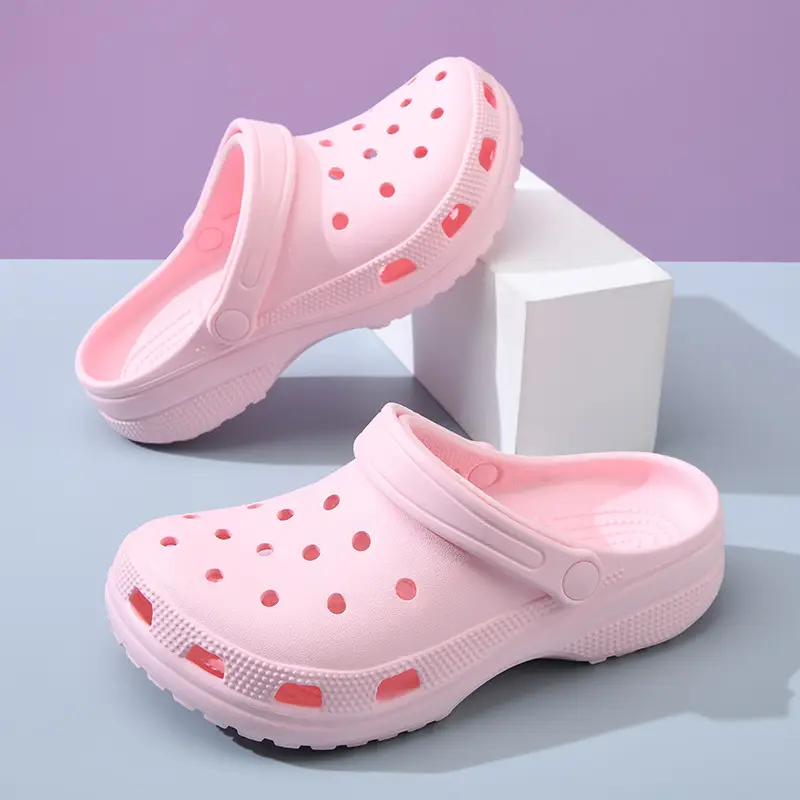 Crocs-Style Star Hole Shoes for Women, Wear-Resistant, Non-Slip, Closed-Toe Slippers, Eva Breathable, Odor-Resistant, Couple Sandals Wholesale - Image 11