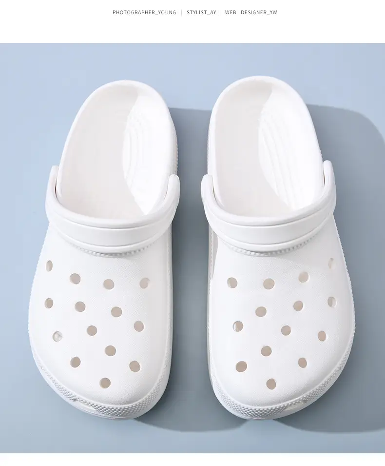 Crocs-Style Star Hole Shoes for Women, Wear-Resistant, Non-Slip, Closed-Toe Slippers, Eva Breathable, Odor-Resistant, Couple Sandals Wholesale — feature 12