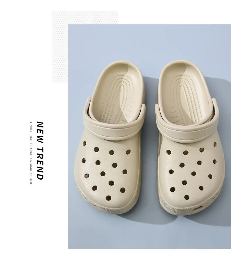 Crocs-Style Star Hole Shoes for Women, Wear-Resistant, Non-Slip, Closed-Toe Slippers, Eva Breathable, Odor-Resistant, Couple Sandals Wholesale — feature 14