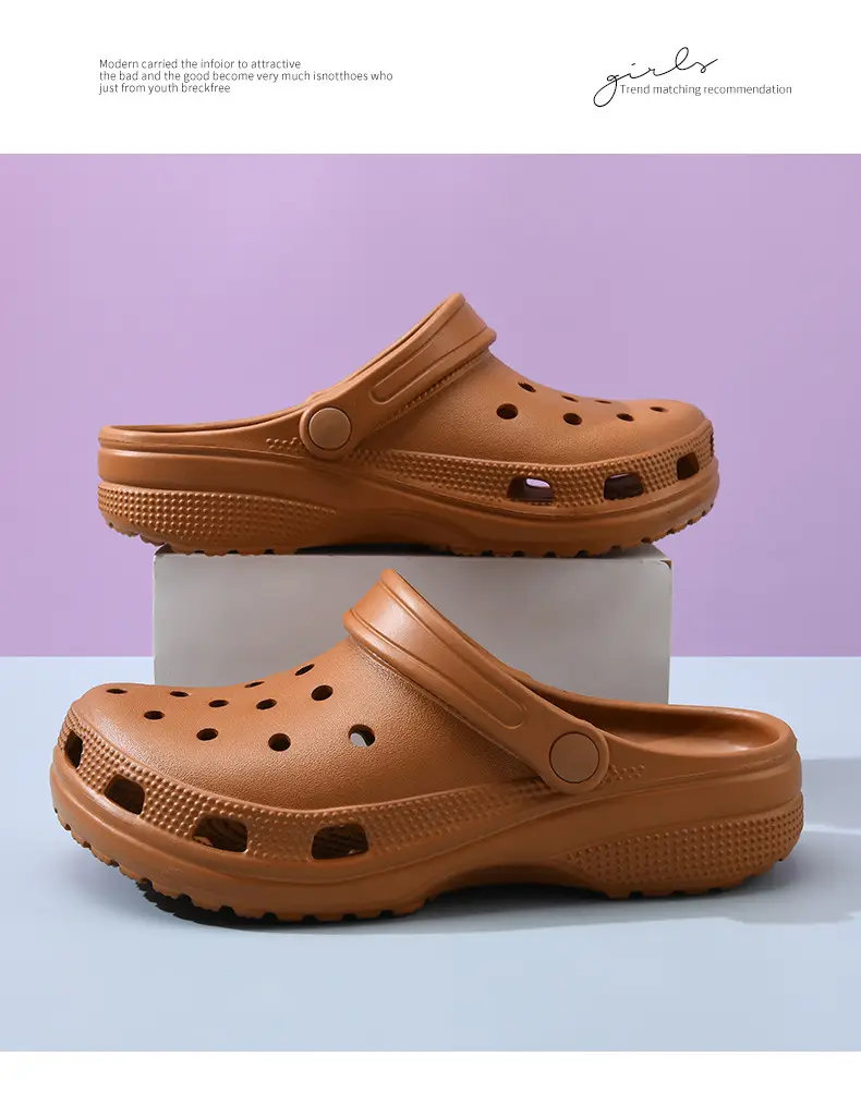 Crocs-Style Star Hole Shoes for Women, Wear-Resistant, Non-Slip, Closed-Toe Slippers, Eva Breathable, Odor-Resistant, Couple Sandals Wholesale — feature 16