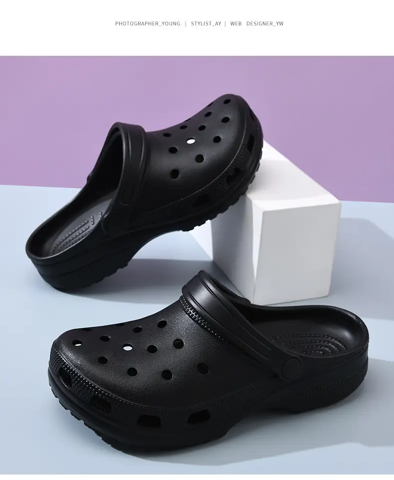 Crocs-Style Star Hole Shoes for Women, Wear-Resistant, Non-Slip, Closed-Toe Slippers, Eva Breathable, Odor-Resistant, Couple Sandals Wholesale — feature 18