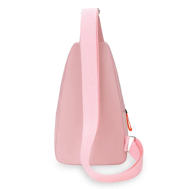 Pink Women's Multi-functional Chest Bag with Adjustable Strap - Image 8